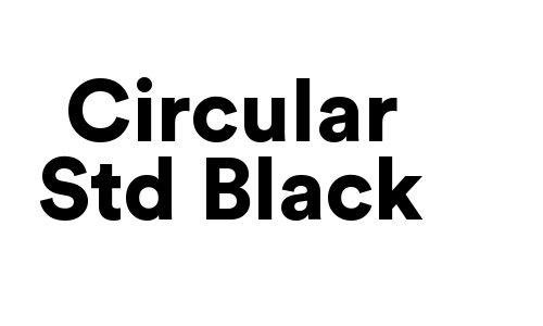 Circular Std Black Font