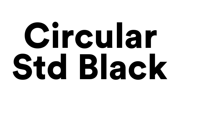 Circular Std Black Font