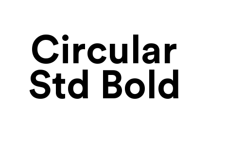 Circular Std Bold Font