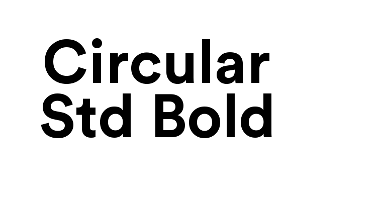 Circular Std Bold Font