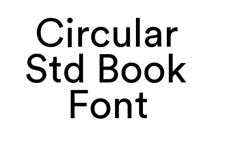 Circular Std Book Font Font