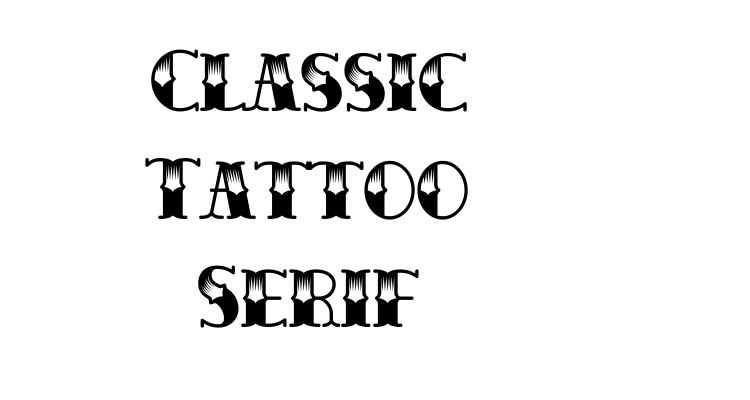 Classic Tattoo Serif Font