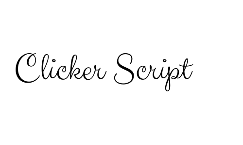 Clicker Script Font