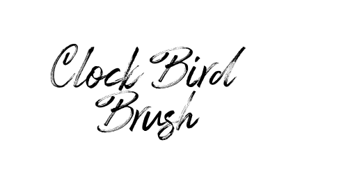 Clock Bird Brush
