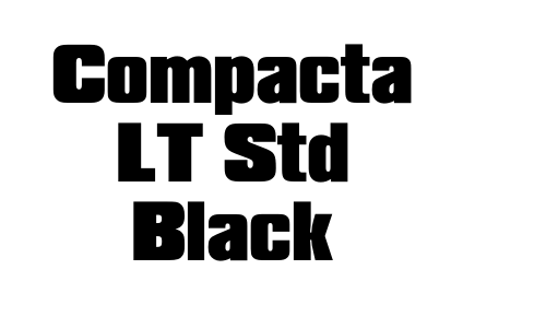 Compacta LT Std Black Font