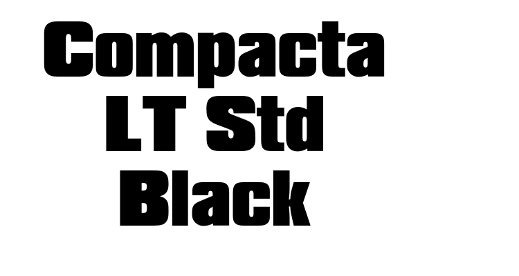 Compacta LT Std Black Font