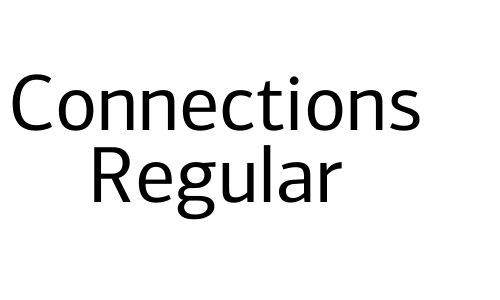 Connections Regular Font