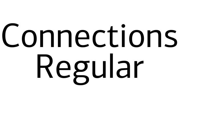 Connections Regular Font