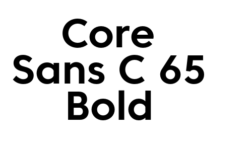 Core Sans C 65 Bold Font