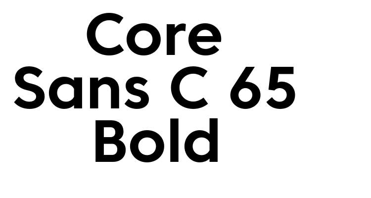Core Sans C 65 Bold Font