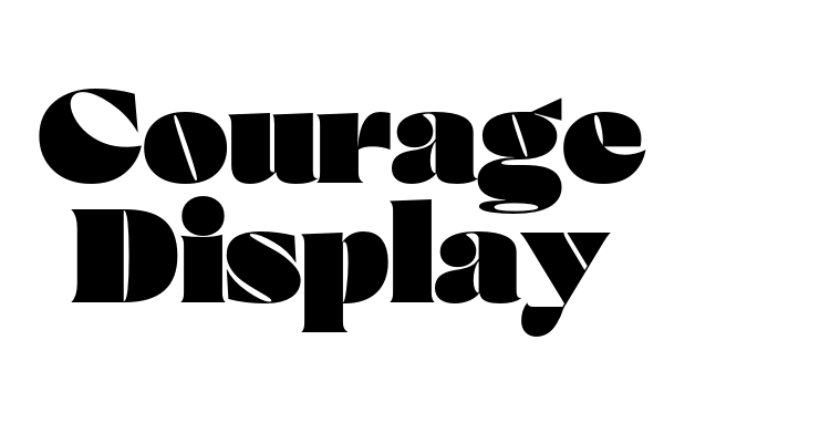Courage Display Font