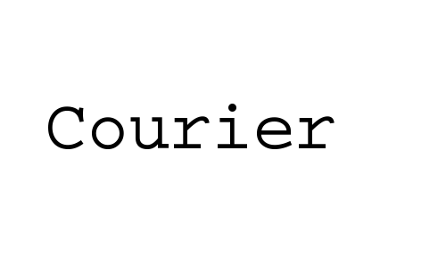 Courier Font