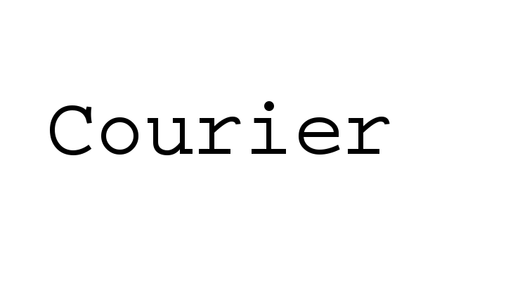 Courier Font