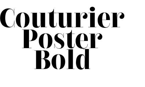 Couturier Poster Bold Font
