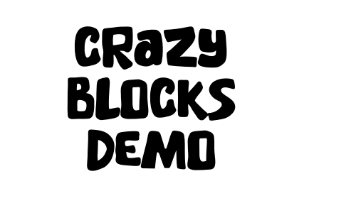 Crazy Blocks DEMO Font