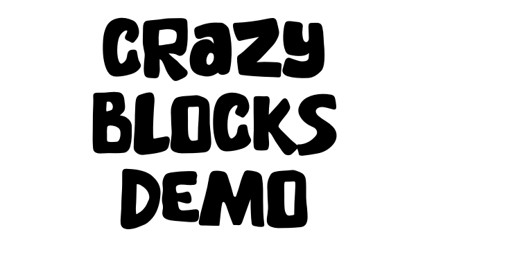 Crazy Blocks DEMO Font