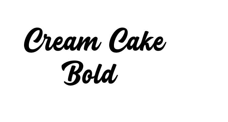 Cream Cake Bold Font