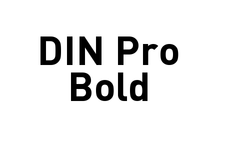 DIN Pro Bold Font