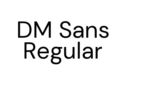 DM Sans Regular Font