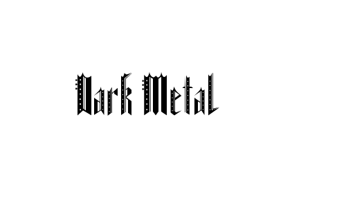 Dark Metal Font