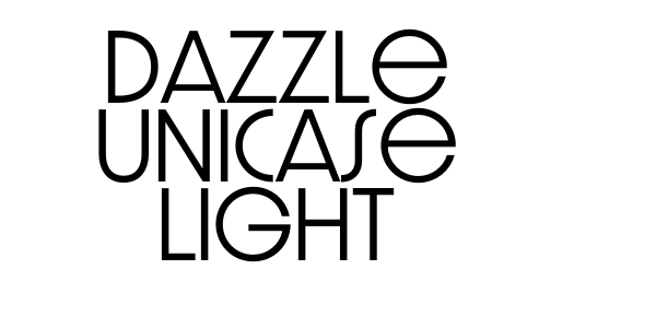Dazzle Unicase Light Font