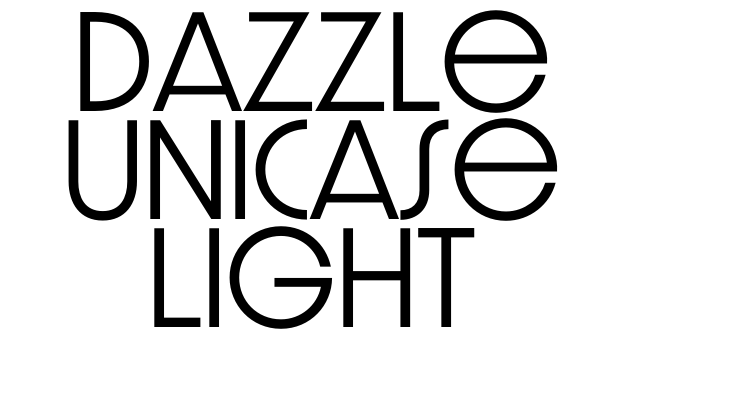 Dazzle Unicase Light Font