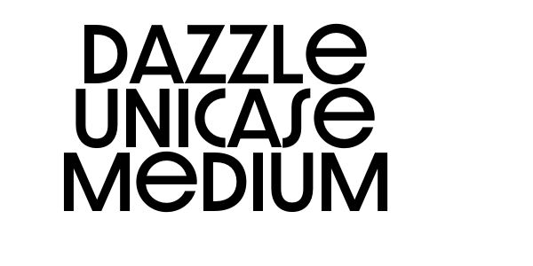 Dazzle Unicase Medium Font