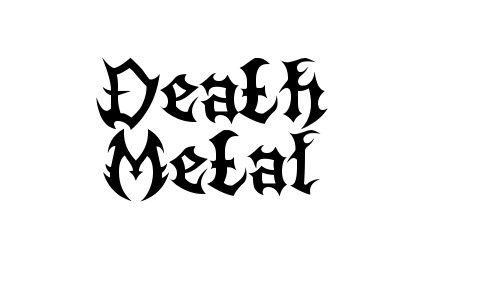Death Metal Font