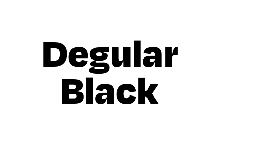 Degular Black Font