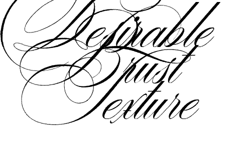 Desirable Brust Texture Font