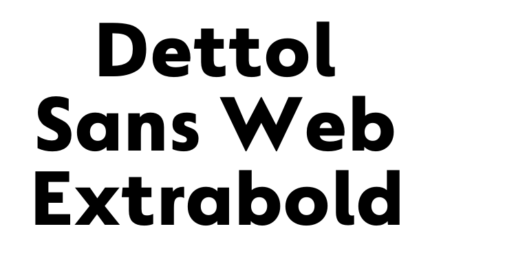 Dettol Sans Web Extrabold Font