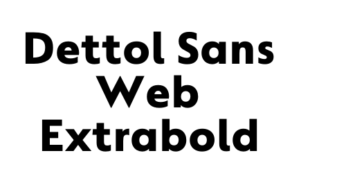 Dettol Sans Web Extrabold