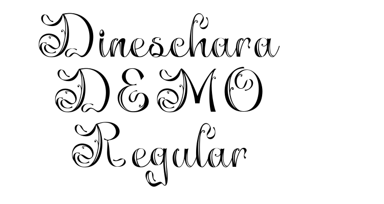 Dineschara DEMO Regular Font