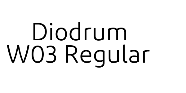 Diodrum W03 Regular Font