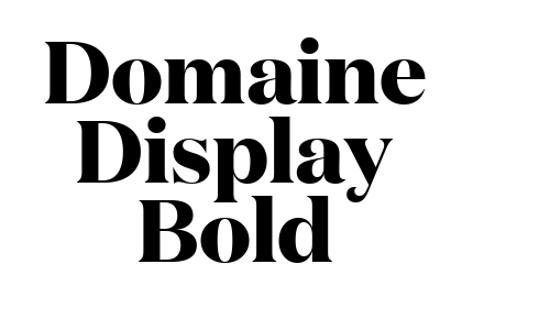 Domaine Display Bold Font