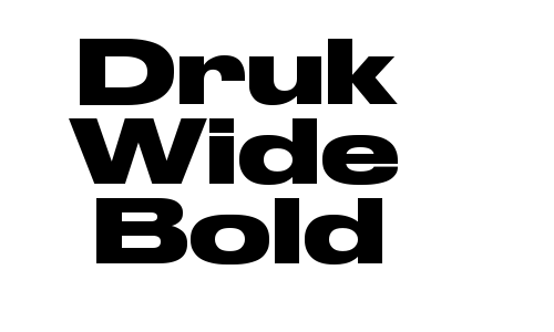 Druk Wide Bold Font