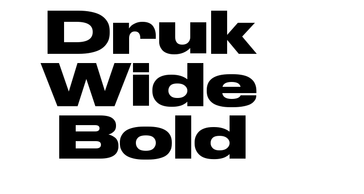 Druk Wide Bold Font