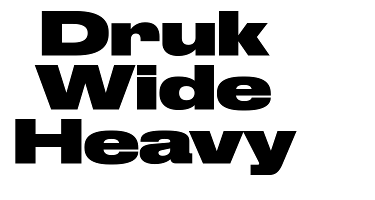 Druk Wide Heavy Font