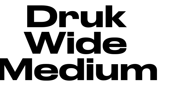 Druk Wide Medium Font