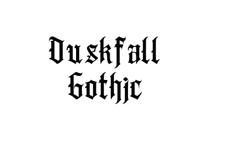 Duskfall Gothic Font