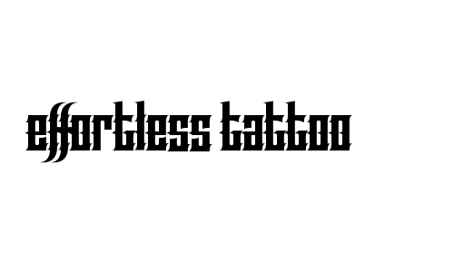 Effortless Tattoo Font