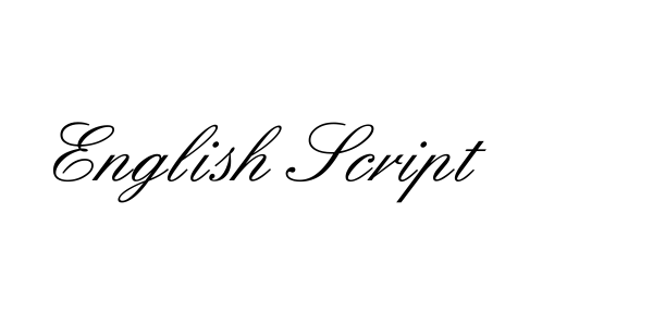English Script Font Download