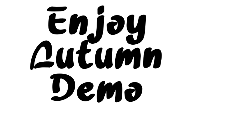Enjoy Autumn Demo Font