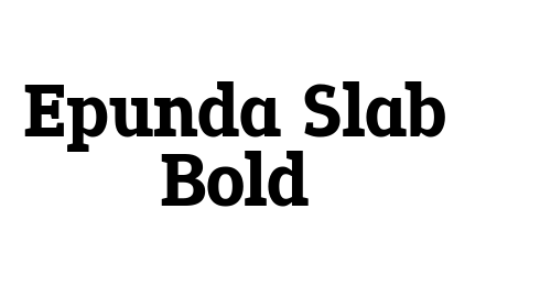 Epunda Slab Bold