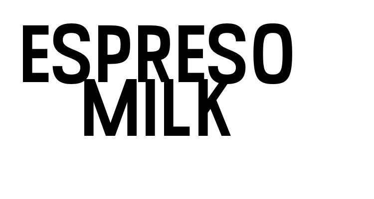 Espreso Milk Font