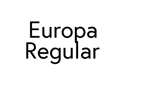 Europa Regular Font