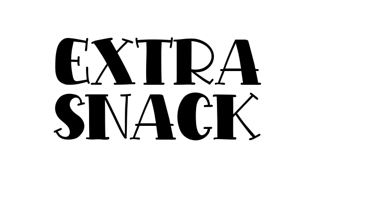 Extra Snack Font