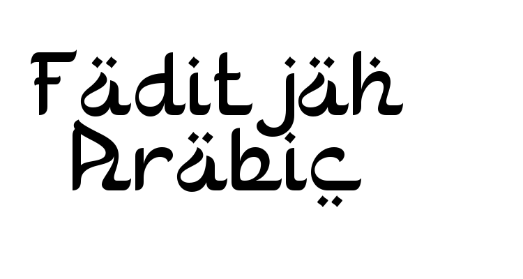 Faditjah Arabic Font