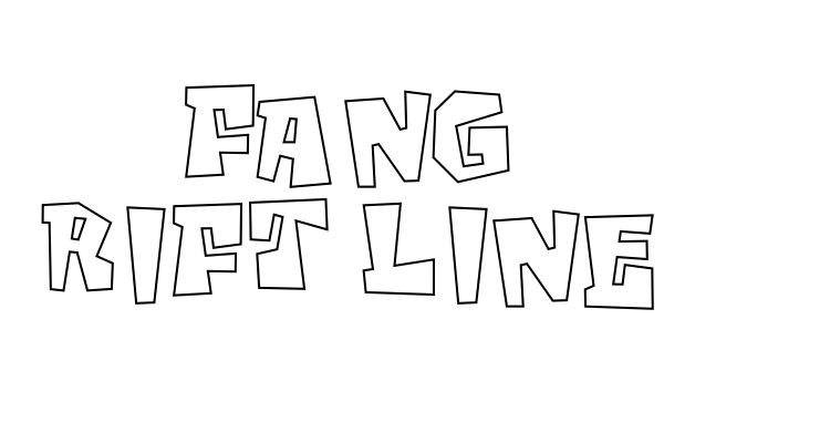 Fang Rift Line Font
