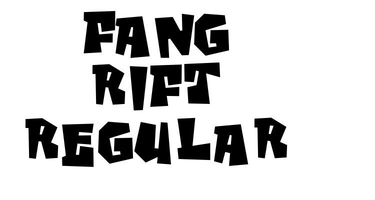Fang Rift Regular Font